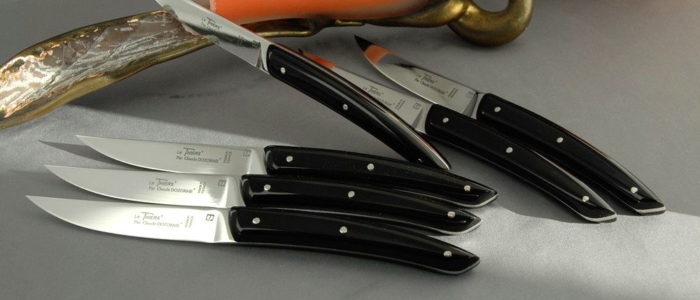 Claude Dozorme Thiers 6-tlg. Steakmesserset Thomas Bastide noir
