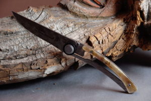 Taschenmesser Thiers Claude Dozorme Damast GM Widder