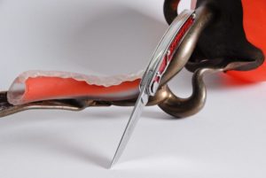 Taschenmesser Thiers Claude Dozorme, Krokodil, rot