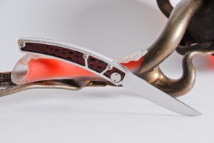 Taschenmesser Thiers Claude Dozorme, Krokodil, rot